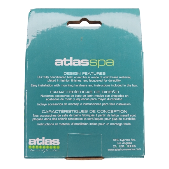 Atlas Solid Brass Robe / Towel Hook - Picture 4 of 4